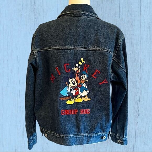 Vintage 90s Jerry Leigh Mickey Unlimited Disney Jean Jacket - Picture 1 of 13